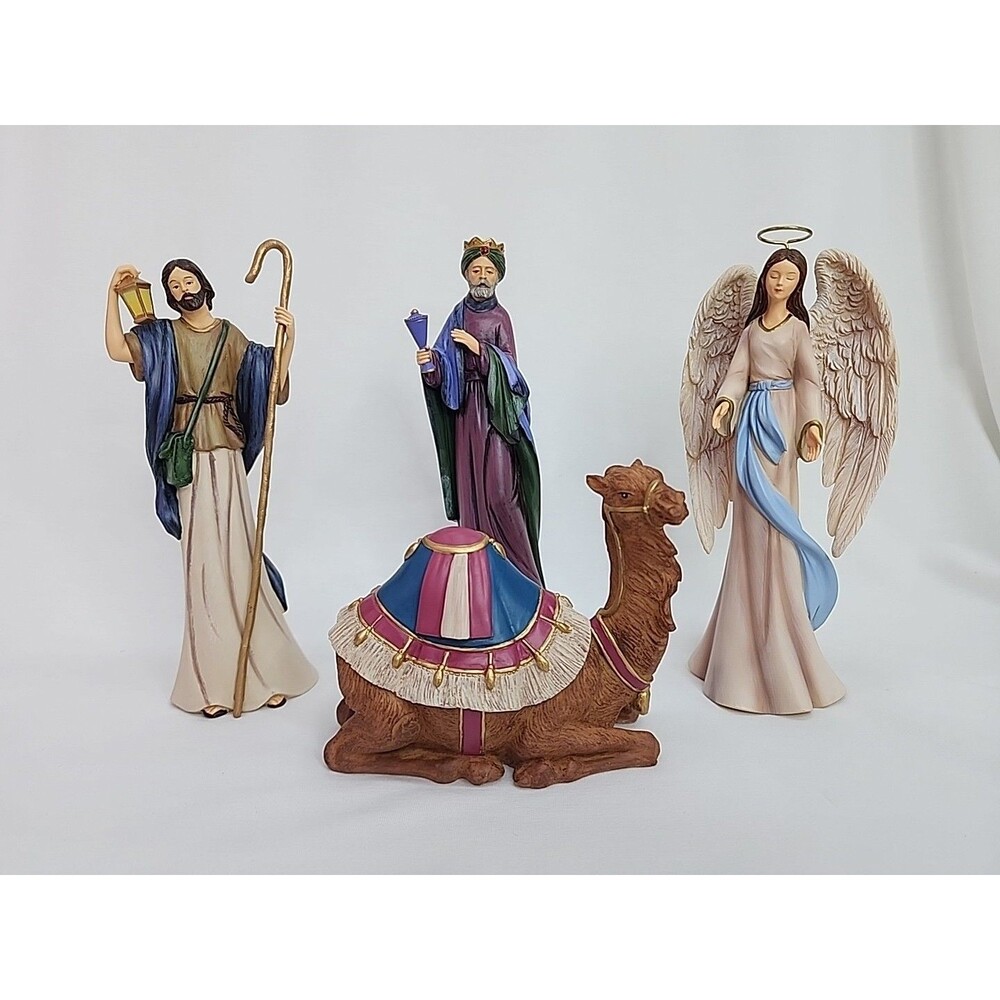 Thomas Kincaid 'Blessed Holy Night' Collectible 2009 Figurines Lot Of 4 Pieces